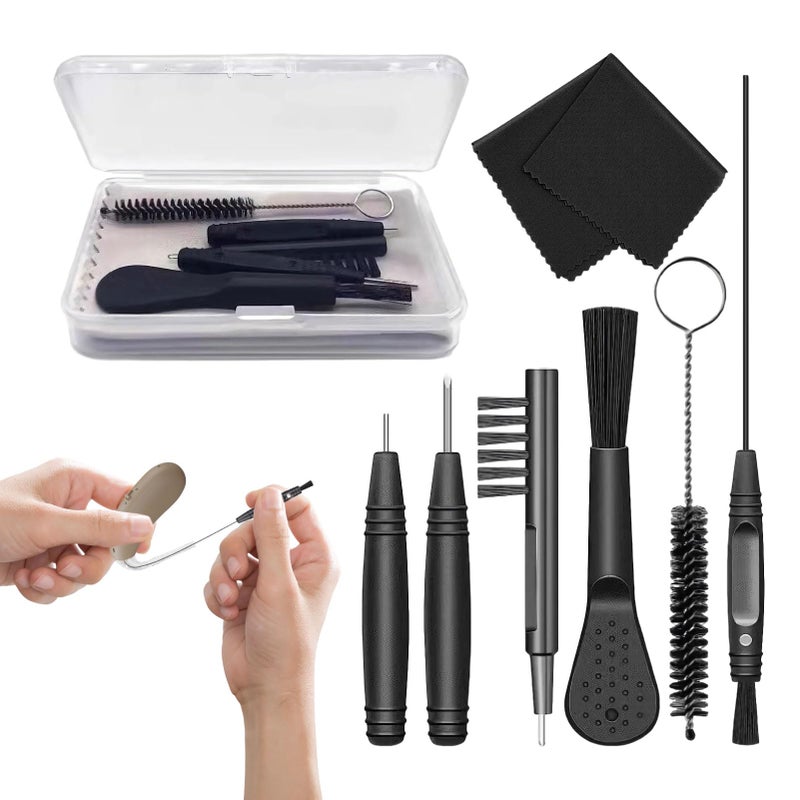 Hearing Aid Cleaning Kits, Professional Hearing Aid Accessories, Hearing Aid Cleaning Kit, Hearing Aid Cleaner, Hearing Aid Cleaning Wire Brush for Hearing Aid Tubes NHS Earbuds